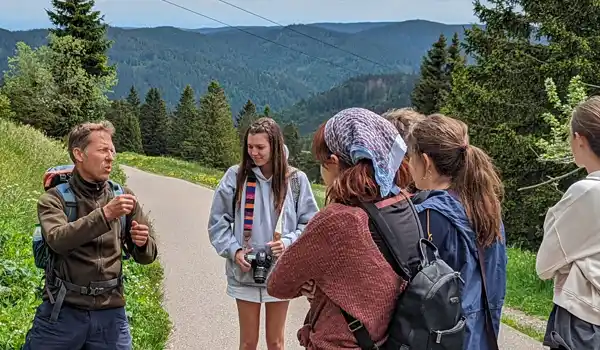 students learn about sustainability on location in Freiburg