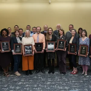 Group photo from the 2023 Faculty Awards Banquet