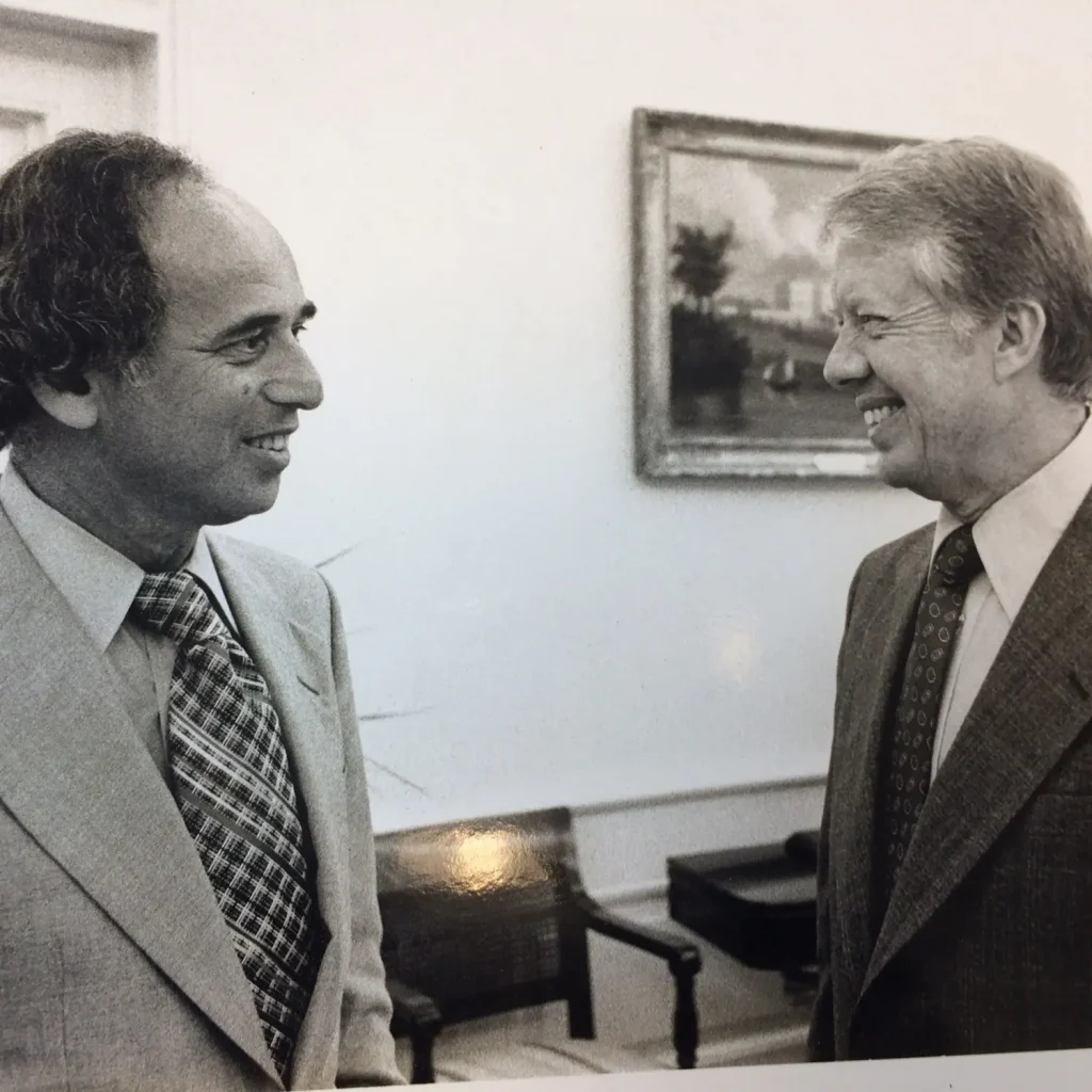 S. David Freeman with President Jimmy Carter, Courtesy of Stan Freeman